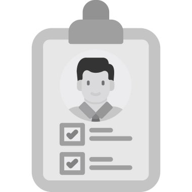 Kimliği rozet vektör simgesi