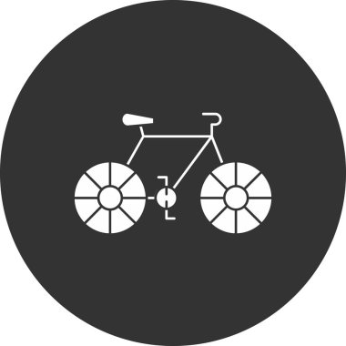 bisiklet ikonu vektör illüstrasyonu