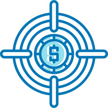 hedef simge vektör illüstrasyonu