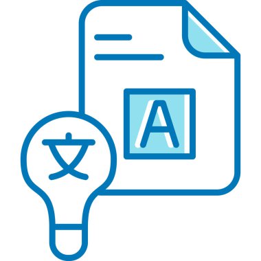 Bir kitap simgesinin vektör illüstrasyonu