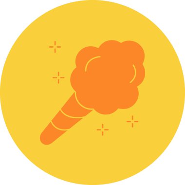 Sıcak bulut modern vektör illüstrasyonu