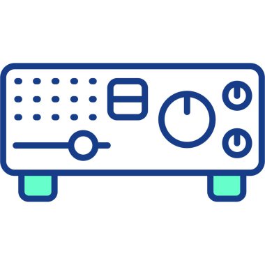 Araba simgesinin vektör illüstrasyonu