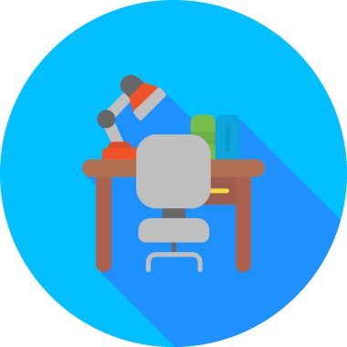 Ofis ikonu. düz resimleme