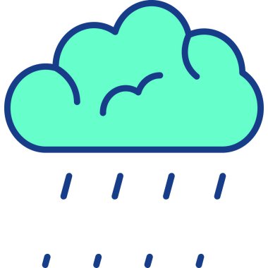 bulut simgesi, vektör illüstrasyonu