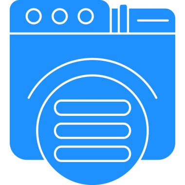 Yıkama. Web simgesi basit illüstrasyon