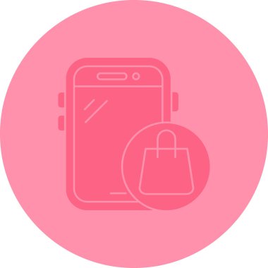 Alışveriş. Web simgesi basit illüstrasyon