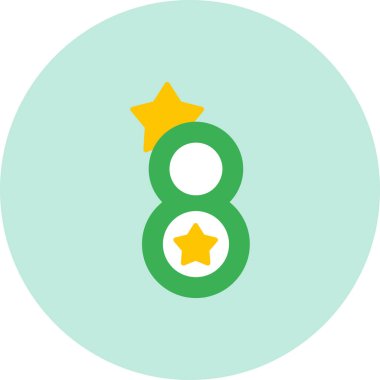 Sekiz numara bir yıldızda sekiz numara.