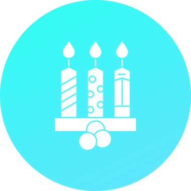 Mum simgesi vektör illüstrasyonu