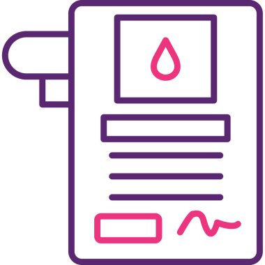 bir kan testi vektör çizim