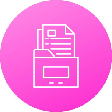 Vektör belgesi Simge illüstrasyonu