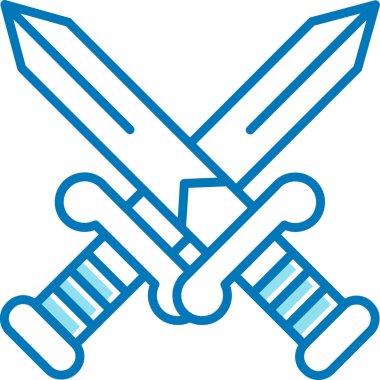 kılıç simgesi vektör illüstrasyonu