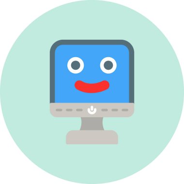 Web düz renk simgesi. vektör