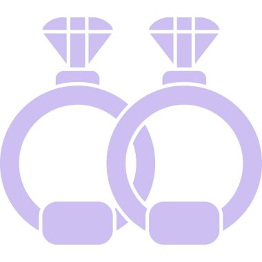 Alyans vektör ikonu. düz biçim illüstrasyonu.