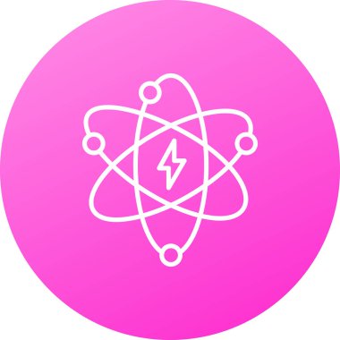 Atom simgesinin vektör illüstrasyonu