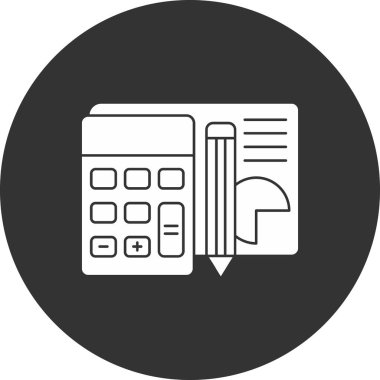 Hesap makinesi. Web simgesi basit illüstrasyon