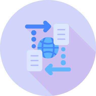 Ağ simgesi. Basit vektör illüstrasyonu