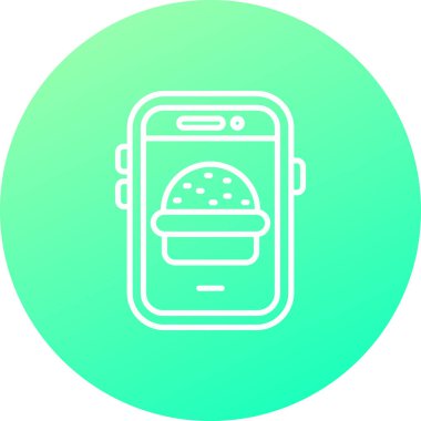 Gıda simgesinin vektör illüstrasyonu