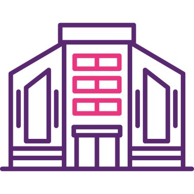 Ev. Web simgesi basit illüstrasyon