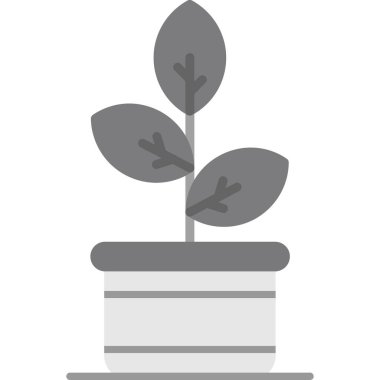 Bitki. Web simgesi basit illüstrasyon