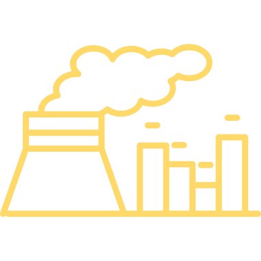 Fabrika simgesi vektör illüstrasyonu