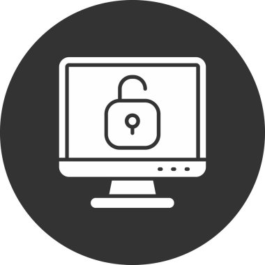 ikon vektör illüstrasyonunu kilitle