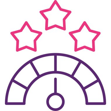 Sihirli değnek. Web simgesi basit illüstrasyon