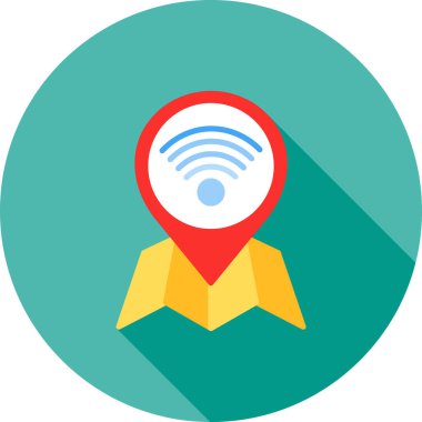 WiFi renkli vektör simgesi