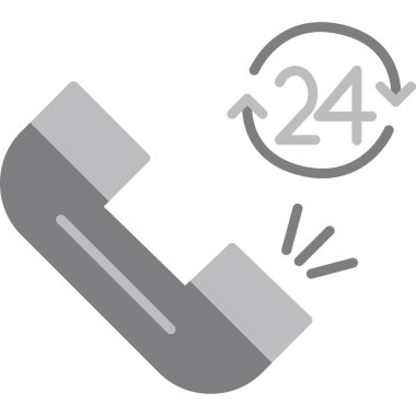 Moda tasarım tarzında telefon simgesi.