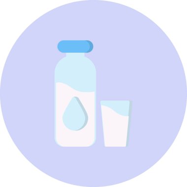 Su. Web simgesi basit illüstrasyon