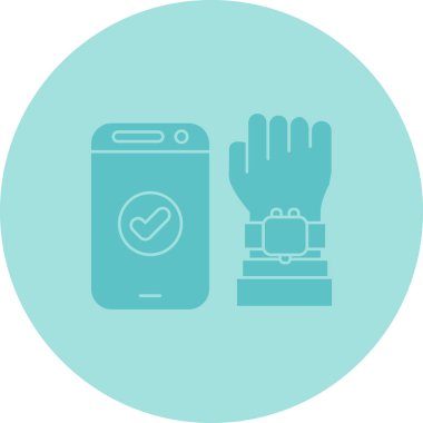 Modern akıllı telefon tamir simgesinin vektör çizimi