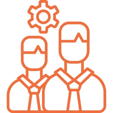 Takım çalışması ince çizgi ikonu. Takım çalışması vektör illüstrasyonu beyazda izole edildi. Tasarım tasarımı, web ve uygulama için tasarlandı. 10 saniye..