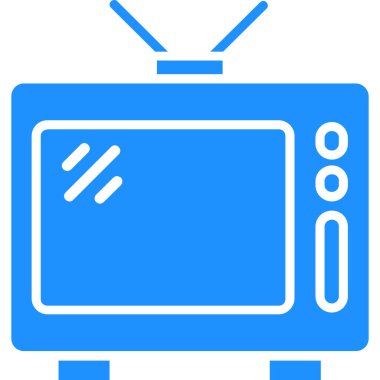 Televizyon. Web simgesi basit illüstrasyon