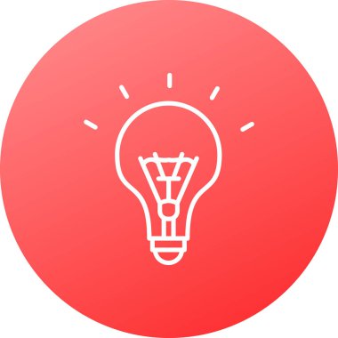 ampul simgesi vektör illüstrasyonu