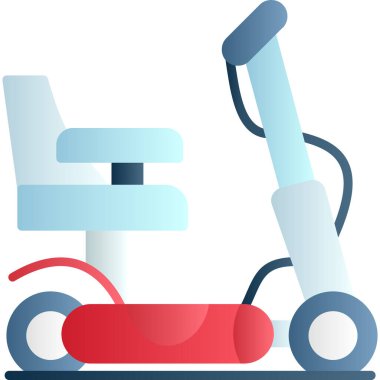 Scooter taşıma simgesi düz biçimli