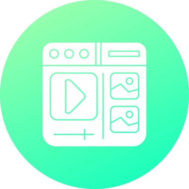 oyuncu simge vektör çizim