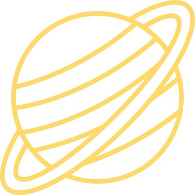 Altın ip ikonu. Altın halka çizgisi simge vektör stoğu.