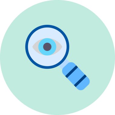 Göz. Web simgesi basit illüstrasyon