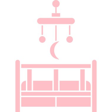 bebek beşiği asılı vektör illüstrasyonu