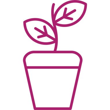 bitki simgesi vektör illüstrasyonu