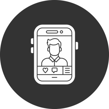 akıllı telefon simgesi vektör illüstrasyonu