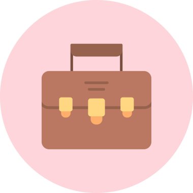 Çanta. Web simgesi basit illüstrasyon