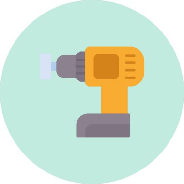 Tornavida Düz Vektör Simgesi