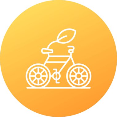 Bisiklet. Web simgesi basit illüstrasyon