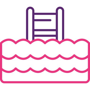 pasta tatlı ikonu ana hatlarıyla