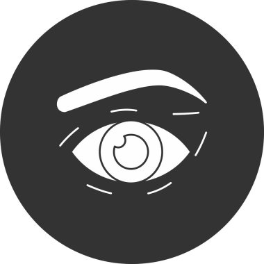 Göz simgesi vektör illüstrasyonu