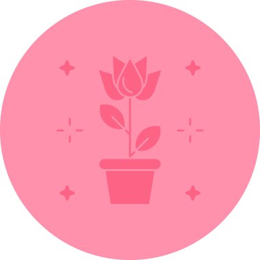 Bir çiçeğin vektör illüstrasyonu