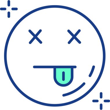 emoji. Web simgesi basit illüstrasyon