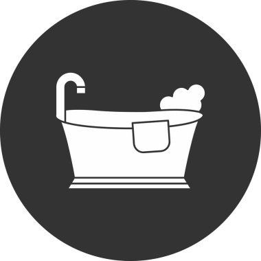 Küvet. Web simgesi basit illüstrasyon