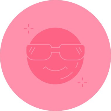 Güneş gözlüğü simgesinin vektör illüstrasyonu