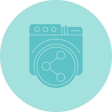 Modern b 'nin vektör illüstrasyonu eksik simgesi